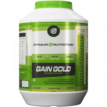 Dynami nutrition gain gold (mass gainer) 6.6lbs