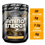 muscletech essential series platinum amino energy (Intra workout, 5g BCAAs, 7.2 total aminos, 0g sugar) - 317 g